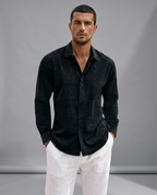 Marina Roca Camisa casual Giovanni Negro – Negro – photo 2