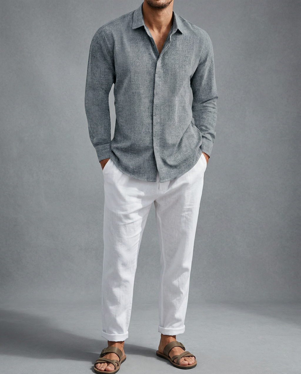 Marina Roca Camisa casual Giovanni Azul – photo 7