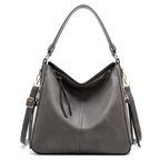 Marina Roca Carmela | Bolso de cuero – Gris – photo 4