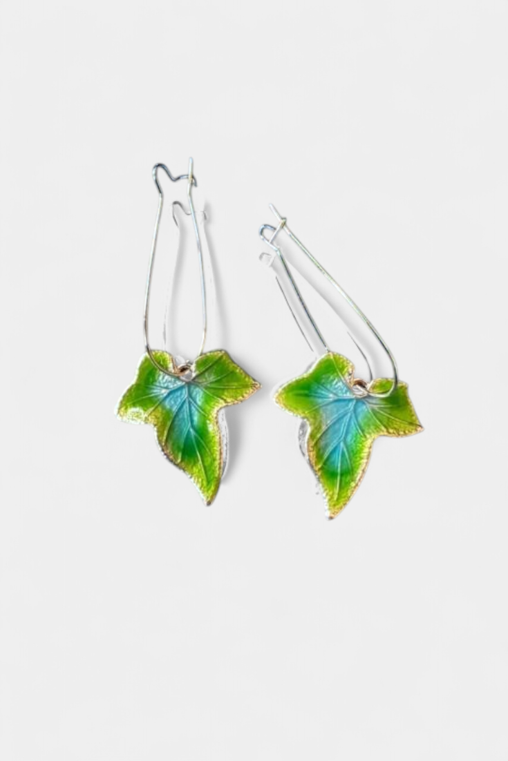 Marina Roca Pendientes Vintage Hoja Verde – photo 2