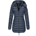 Marina Roca AMAZONIA | Parka larga con capucha – Azul marino – photo 3