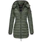 Marina Roca AMAZONIA | Parka larga con capucha – Verde – photo 5