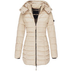 Marina Roca AMAZONIA | Parka larga con capucha – Beige – photo 7