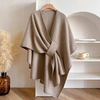Marina Roca Poncho de algodón Carmela – Caqui – photo 3