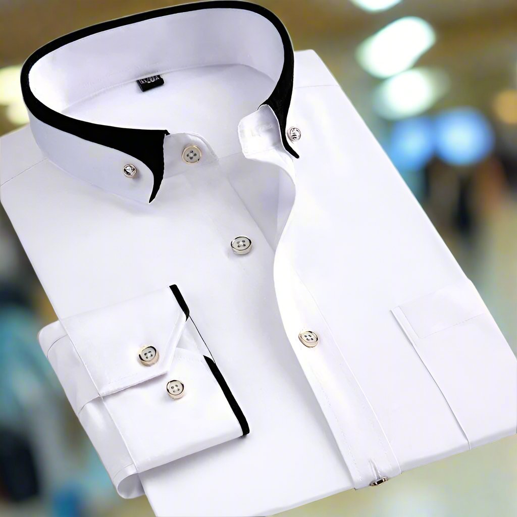 Marina Roca Albert | Camisa clásica de manga larga – Blanco – photo 4