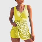 Marina Roca Isabella - Traje de baño de dos piezas con falda – Amarillo – photo 3