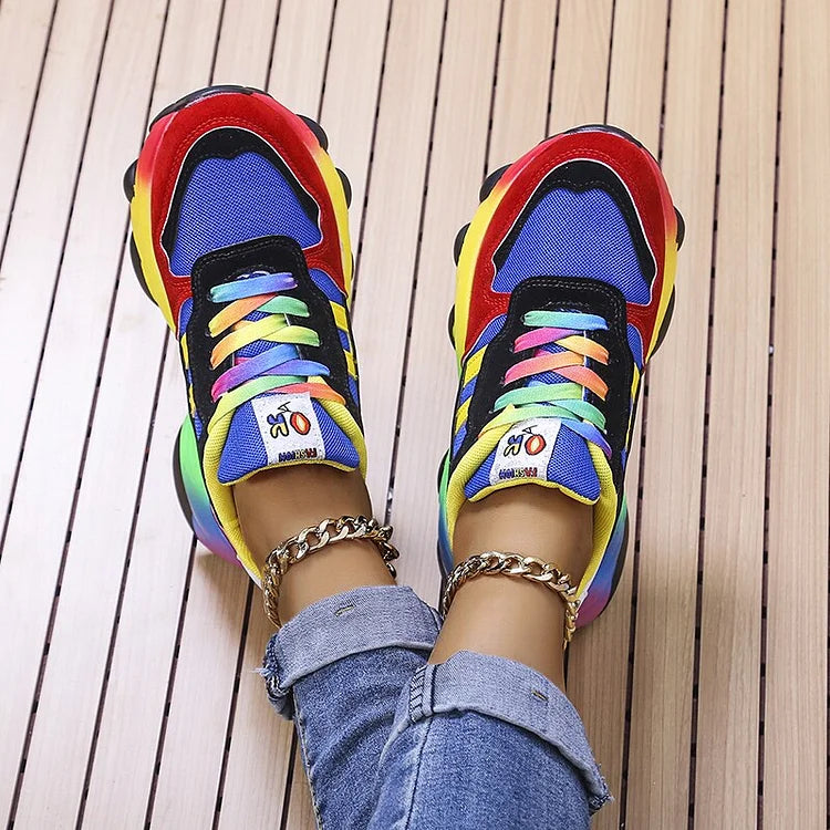 Avrelon Modern Essentials Aurora - Zapatillas Multicolor Máximo Confort de Punta Ancha – Azul – photo 6