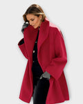 Marina Roca COLETTE | Abrigo de diseño contemporáneo – Rojo – photo 3