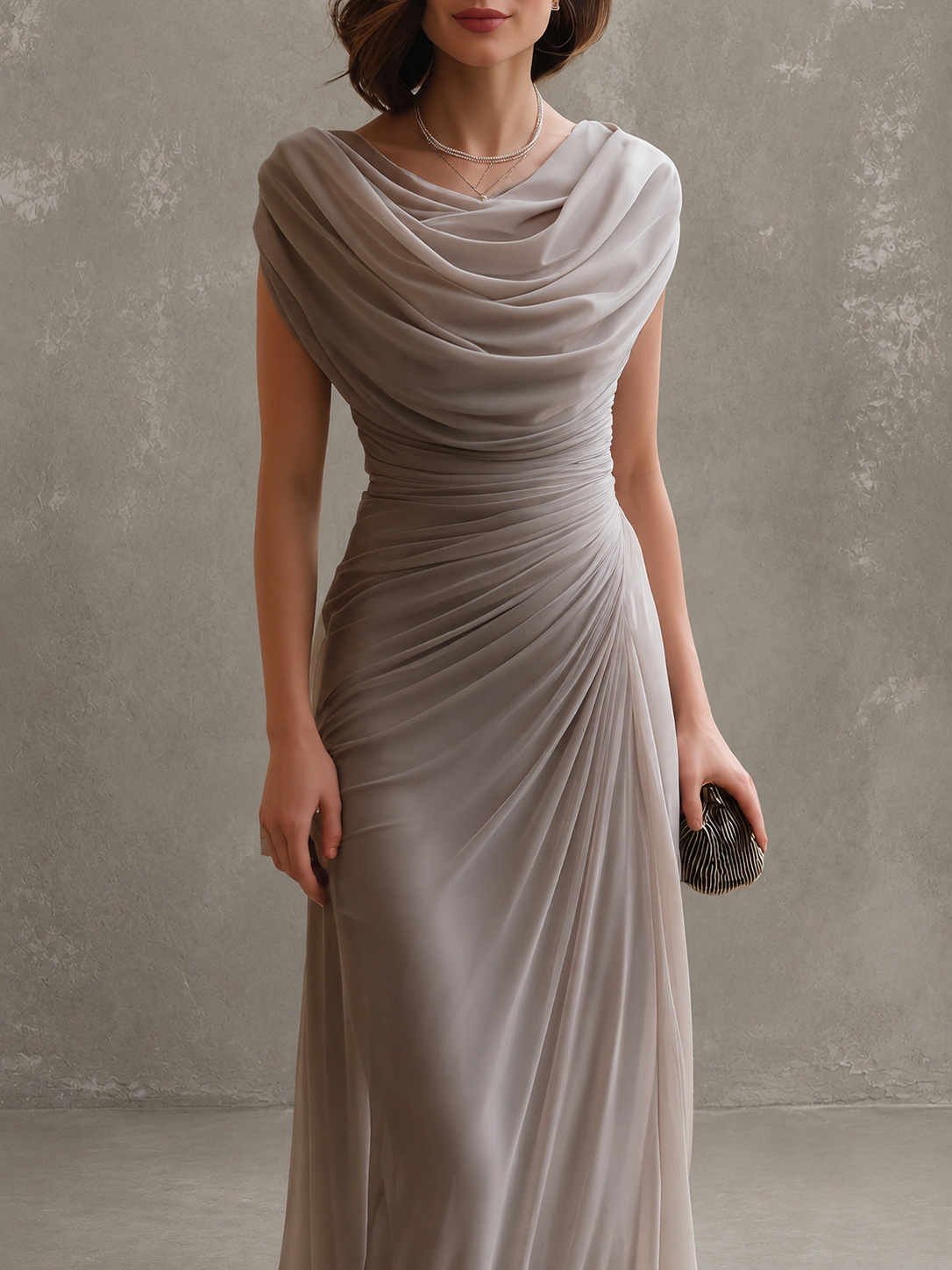 Anamartinezmadrid Jimena | Vestido Largo Drapeado de Ceremonia – photo 7