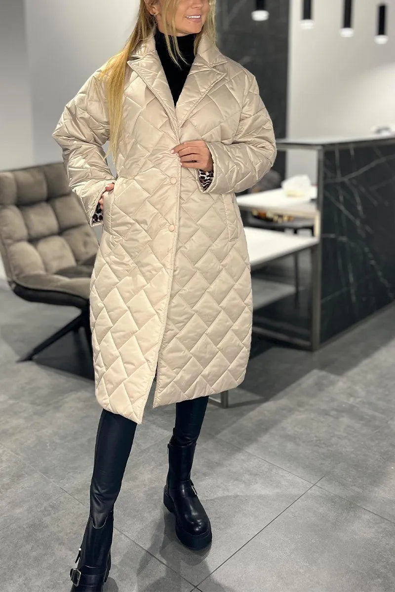Marina Roca VALENTINA | Abrigo acolchado reversible de leopardo – photo 8