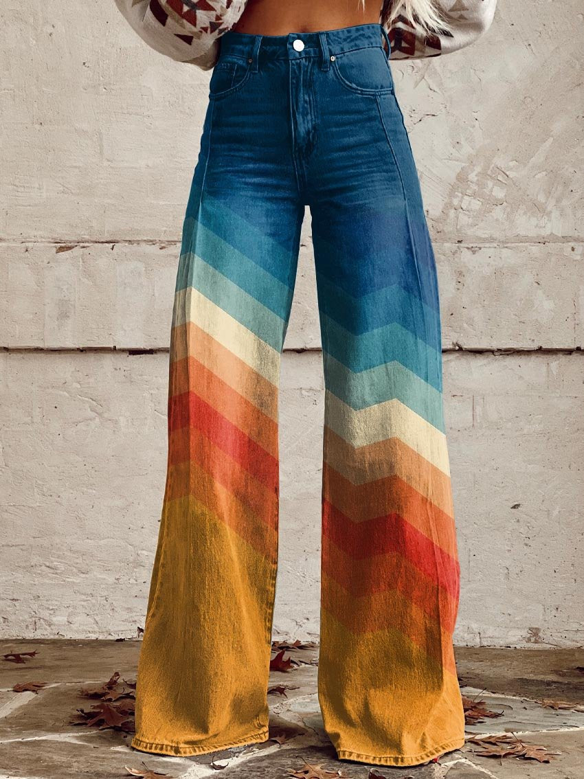 Marina Roca Margaux | Pantalón elegante retro con diseño zigzag – photo 2
