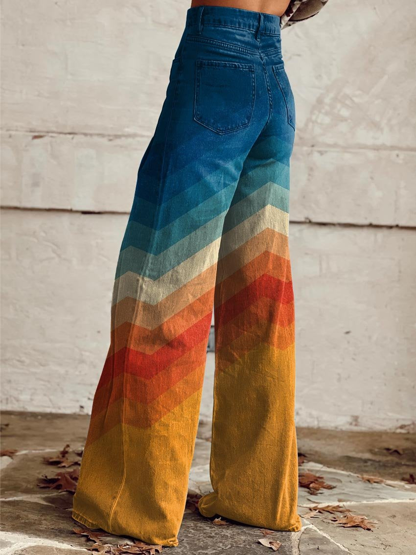 Marina Roca Margaux | Pantalón elegante retro con diseño zigzag – photo 3