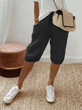 Marina Roca Audrey | Pantalones de Algodón-Lino – Negro