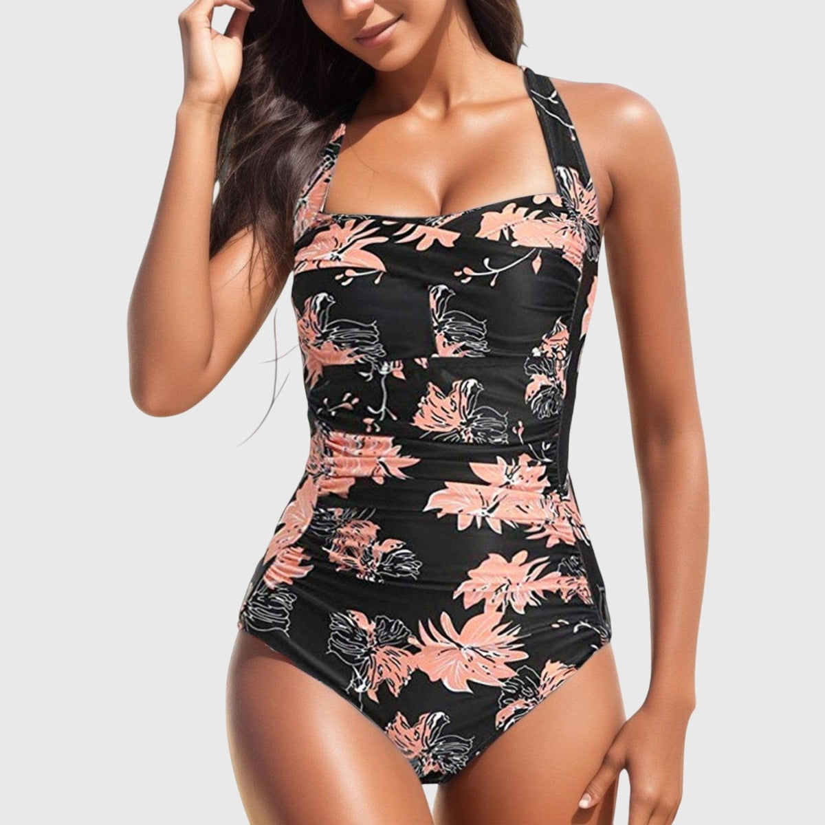 Marina Roca Lina - Traje de Baño de Una Pieza – Negro-Rosa – photo 9