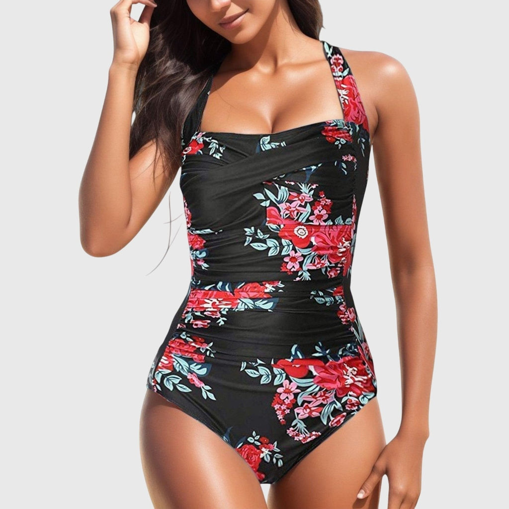 Marina Roca Lina - Traje de Baño de Una Pieza – Negro-Rojo – photo 3