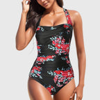 Marina Roca Lina - Traje de Baño de Una Pieza – Negro-Rojo – photo 3