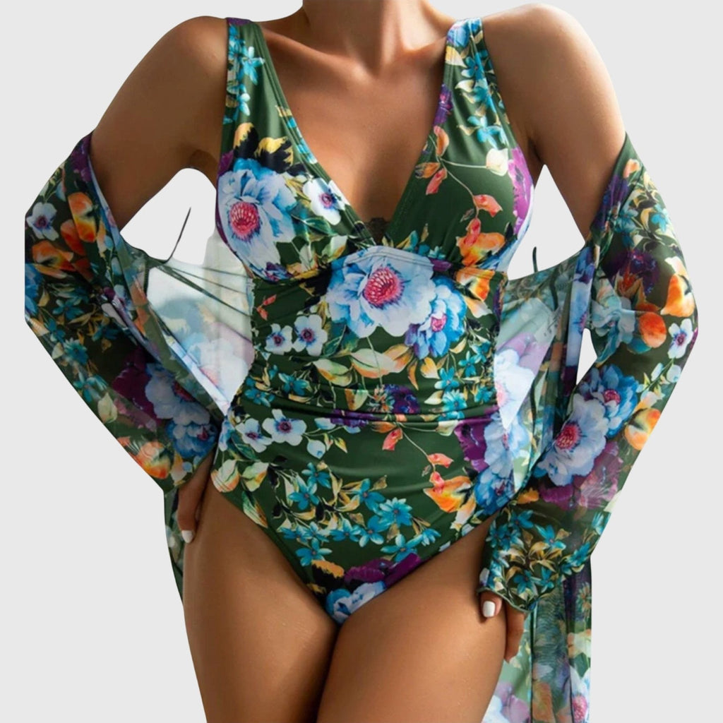 Marina Roca Linnea - Conjunto de Traje de Baño de Verano – Verde
