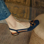 Anamartinezmadrid Macarena | Sandalias Planas Slingback Mujer Hebilla – photo 4