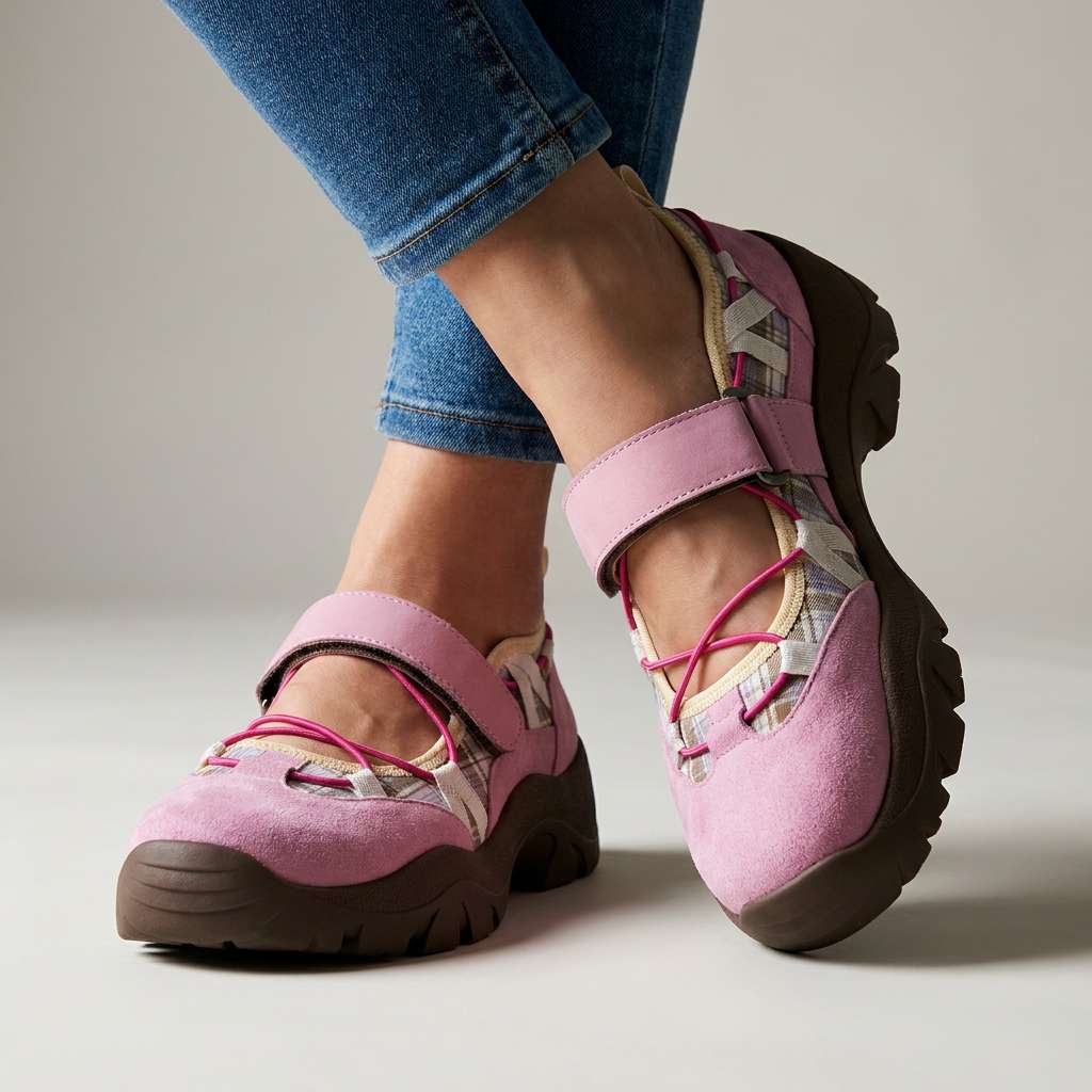 Marina Roca VERA™ | Zapatillas de Confort con Suela Elevada – Rosa – photo 4