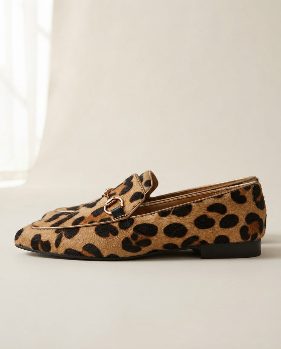 Anamartinezmadrid Tatiana | Mocasines de Leopardo con Hebilla Dorada – photo 4