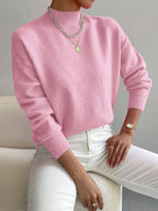 Anamartinezmadrid Leticia | Jersey de Punto Suave con Cuello Perkins – Rosa Claro – photo 2