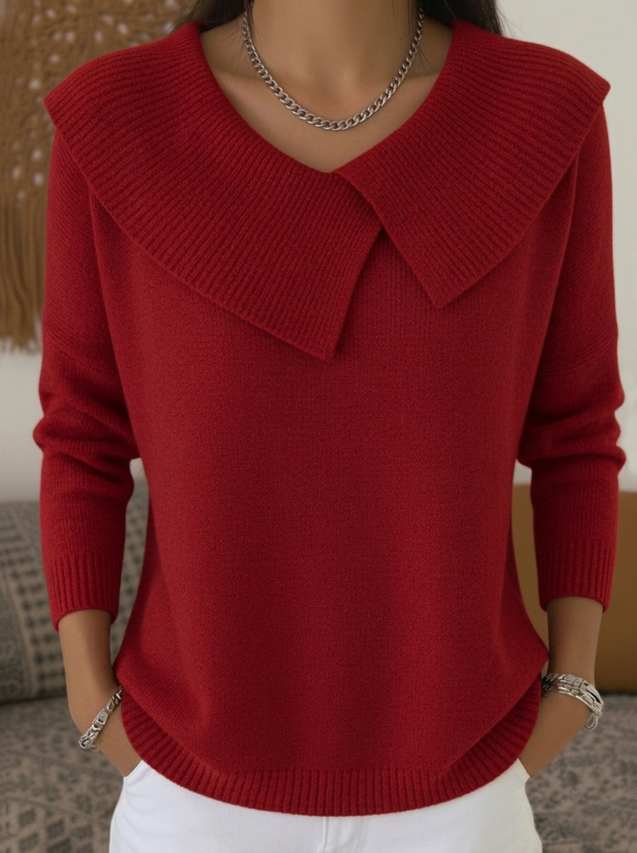 Casa Provincial Soledad - Jersey Cálido con Cuello Vuelto – Rojo – photo 2