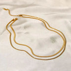 Marina Roca Malena | Dúo de collares bañados en oro de 18 quilates – photo 4