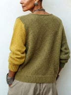 Anamartinezmadrid Casandra | Jersey de Punto Asimétrico de Bloques de Color con Botones – photo 3