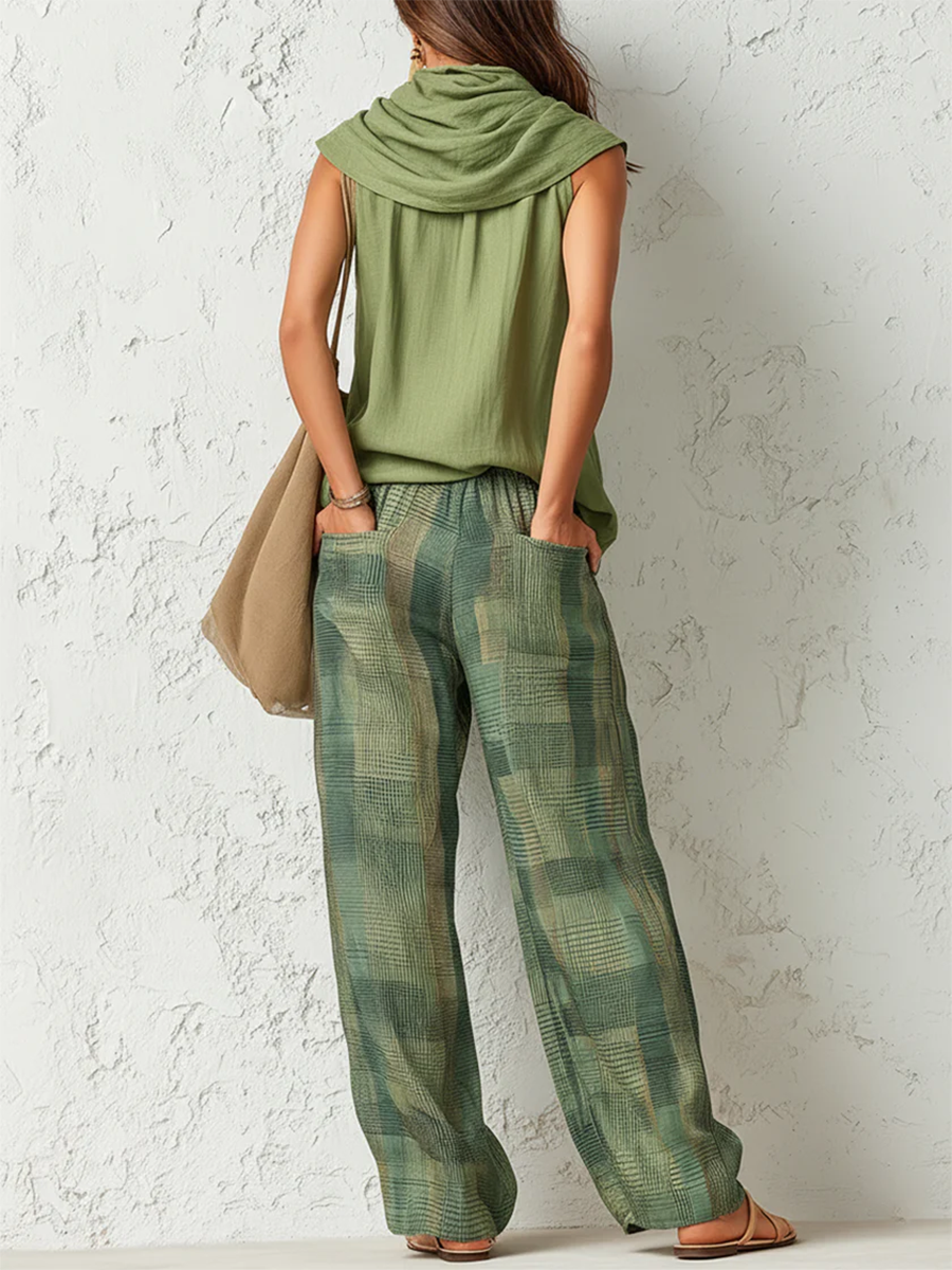 Anamartinezmadrid Beatriz | Conjunto de Blusa Fluida y Pantalón Ancho – photo 2