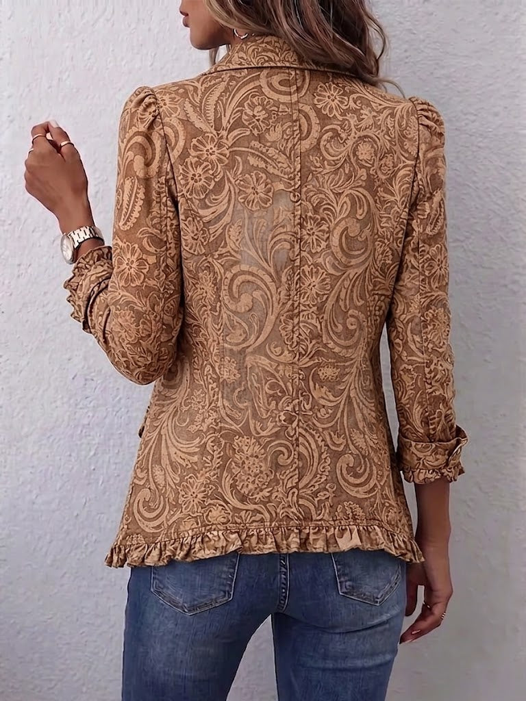 Casa Provincial Concepción - Chaqueta Floral Vintage con Volantes – photo 2