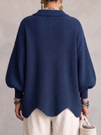 Anamartinezmadrid Isadora | Cárdigan Oversize con Cuello y Botones Dorados – photo 2