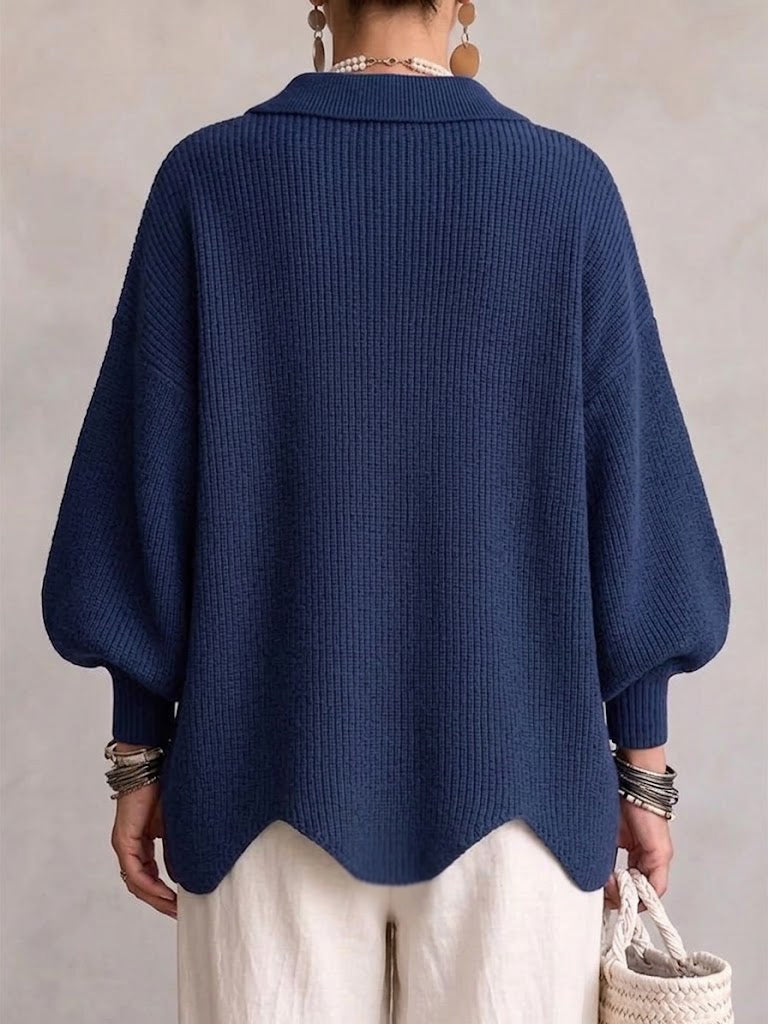 Anamartinezmadrid Isadora | Cárdigan Oversize con Cuello y Botones Dorados – photo 2