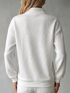 Anamartinezmadrid Begoña | Jersey de Punto Gofre con Cuello Alto y Cremallera – photo 2