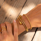 Marina Roca Amanda | Pulsera espiral triple bañada en oro de 18 quilates – photo 6