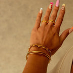 Marina Roca Amanda | Pulsera espiral triple bañada en oro de 18 quilates – photo 3