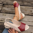 Anamartinezmadrid Raquel | Sandalias de Tacón Bajo Slingback Mujer Punta Abierta – photo 3
