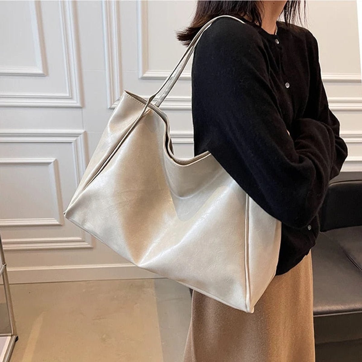 Rebeca | Bolso Shopper Grande de Polipiel - Carmen Teruel