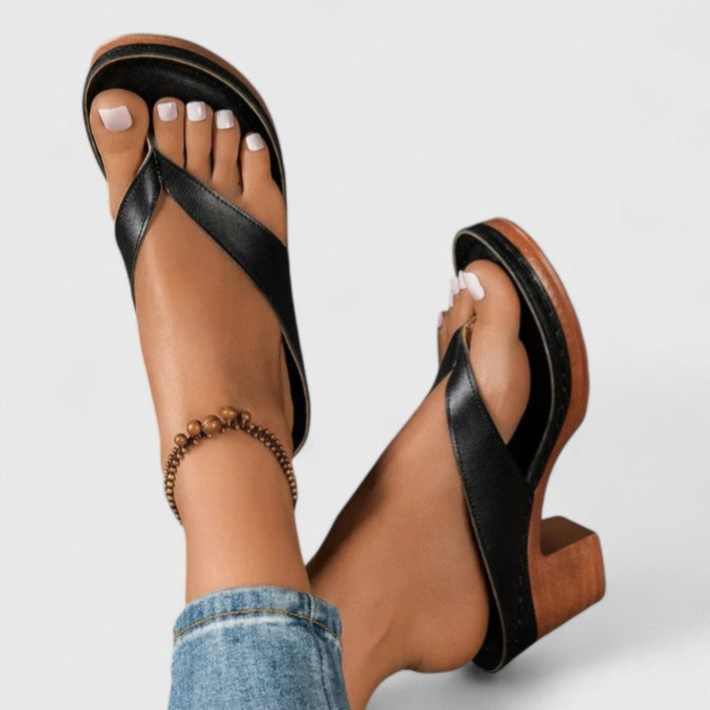 Anamartinezmadrid Esther | Sandalias de Dedo con Tacón Chunky Mujer