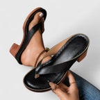 Anamartinezmadrid Esther | Sandalias de Dedo con Tacón Chunky Mujer – Negro – photo 2