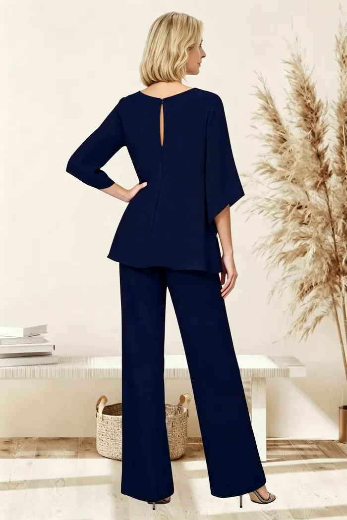 Anamartinezmadrid Matilde | Conjunto de Pantalón de Gasa para Madrina e Invitada – photo 3