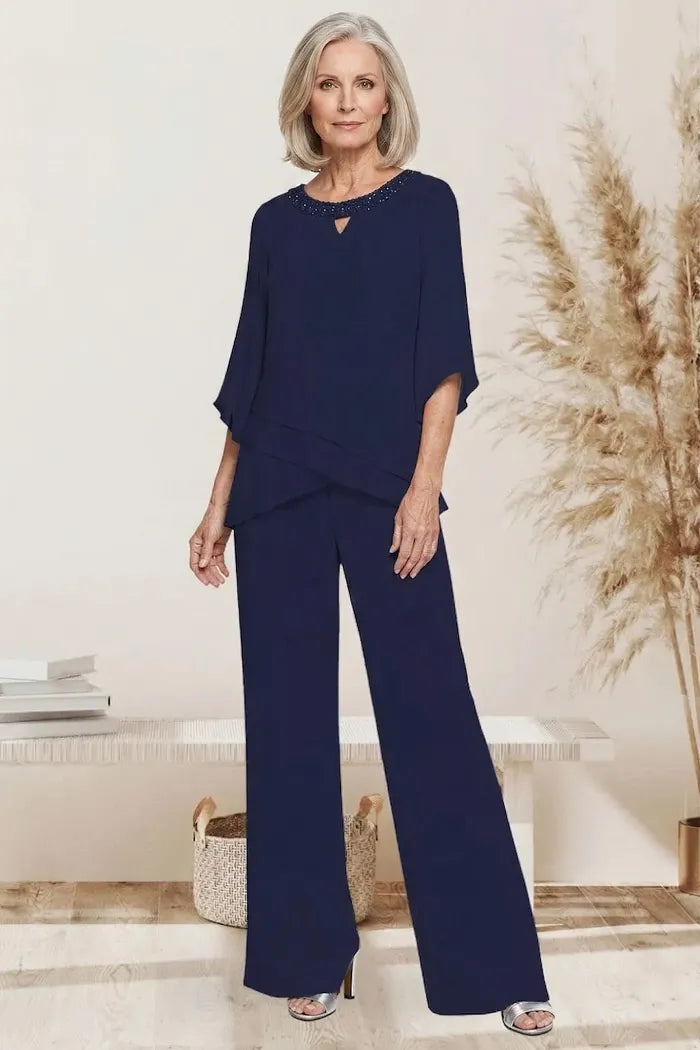 Anamartinezmadrid Matilde | Conjunto de Pantalón de Gasa para Madrina e Invitada – photo 2