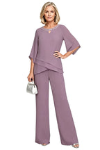 Anamartinezmadrid Matilde | Conjunto de Pantalón de Gasa para Madrina e Invitada – Lila – photo 10