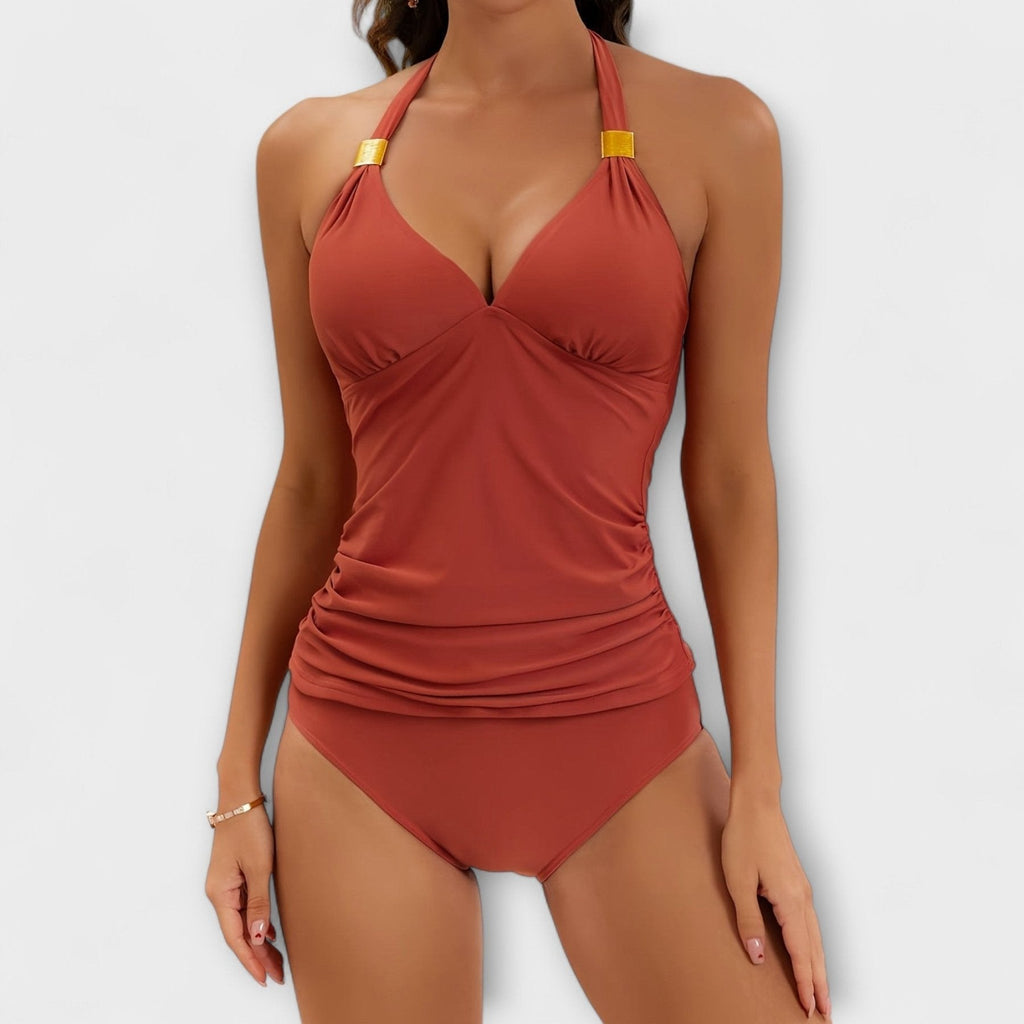Marina Roca Bruna - Traje de baño de dos piezas – Rojo/Naranja – photo 10
