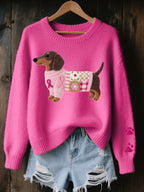 Aubert Paris Olivia · Jersey de Punto en Fieltro de Lana – Rosa Malva Intenso – photo 2