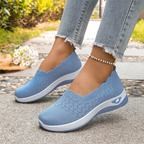 Anamartinezmadrid Ángela | Zapatillas de Punto Sin Cordones con Suela Acolchada – Azul – photo 4