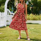 Anamartinezmadrid Noemí | Vestido Midi Sin Mangas con Rayas y Cuello Redondo – photo 5