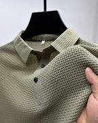Marina Roca Leandro - Polo premium para hombre – Caqui – photo 4