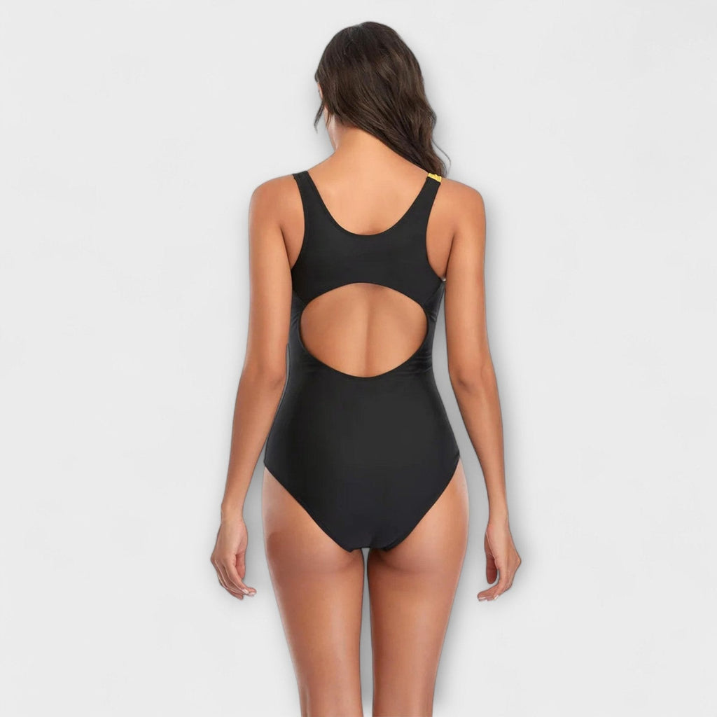 Marina Roca Traje de Baño de Una Pieza Deportivo con Corte en la Espalda – photo 7