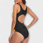 Marina Roca Traje de Baño de Una Pieza Deportivo con Corte en la Espalda – photo 6