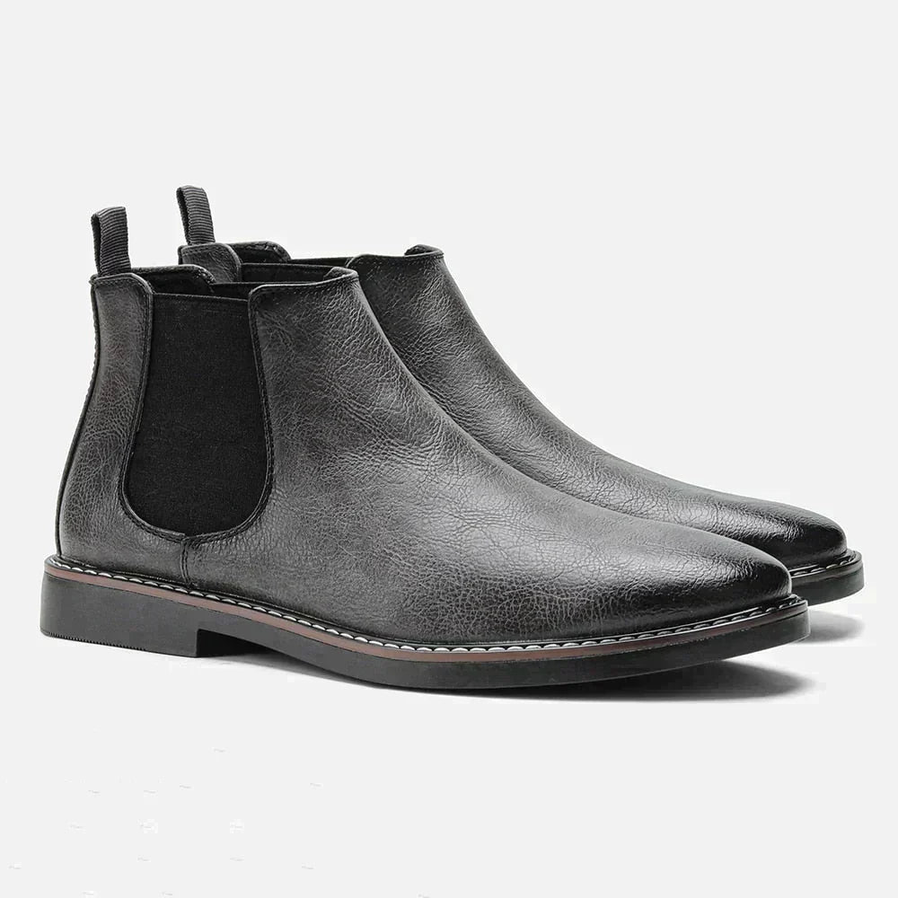Marina Roca LUCIEN | Botas altas de cuero – Gris – photo 6
